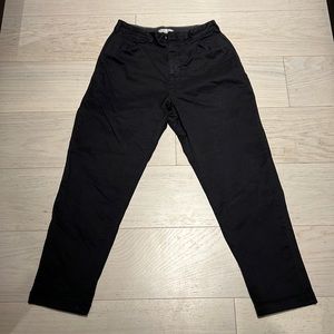 Alex Mill Standard Pleated Pant in Chino Black Size 28